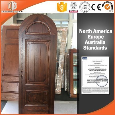 California USA Client Most Popular Wood Doors for Villas and House - China Retro Design Timber Door, Natural Wood Door - Doorwin Group Windows & Doors