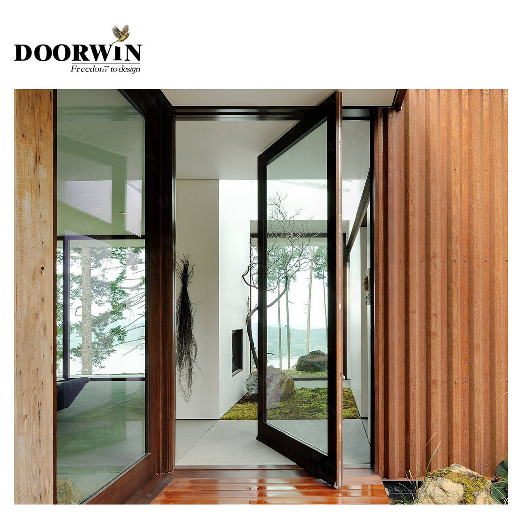 Canada Calgary Super September Purchasing Super September Purchasing Aluminum swing door profile glass pivot entrance by Doorwin - Doorwin Group Windows & Doors