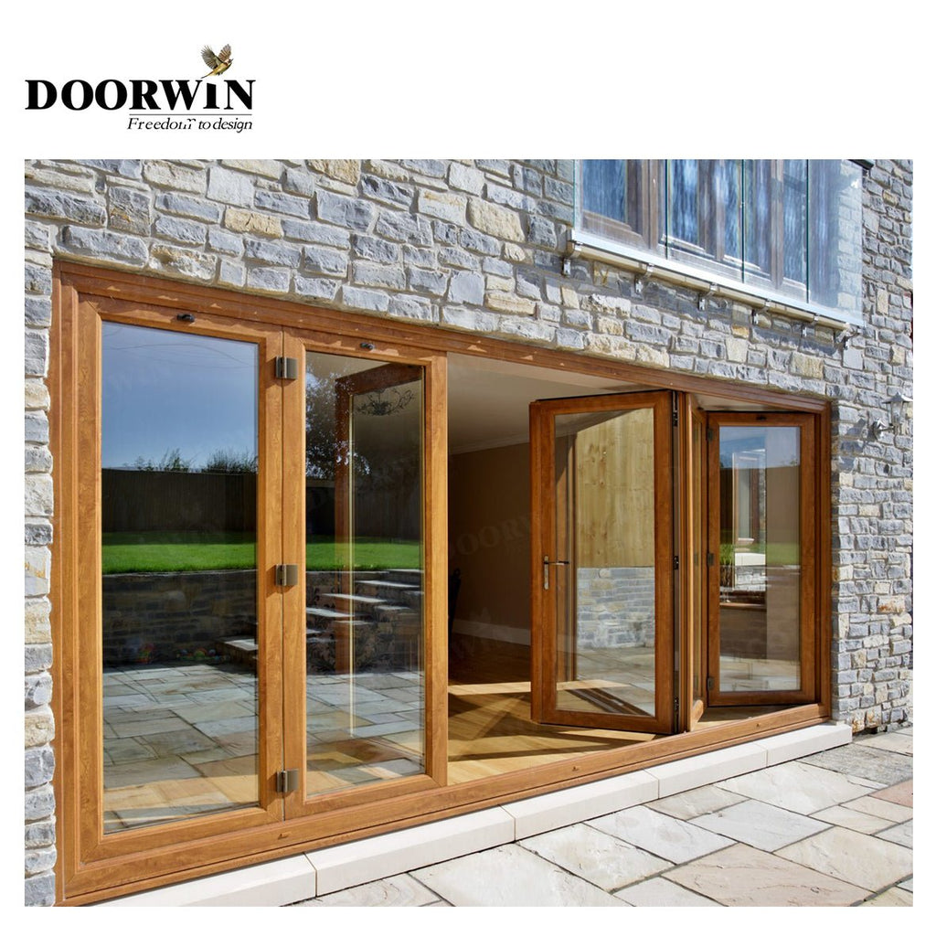 Canada Vancouver city Hot Selling Solid Wood Interior double Panel Bi-Fold Doors bi folding interior cabinet doorsby Doorwin - Doorwin Group Windows & Doors