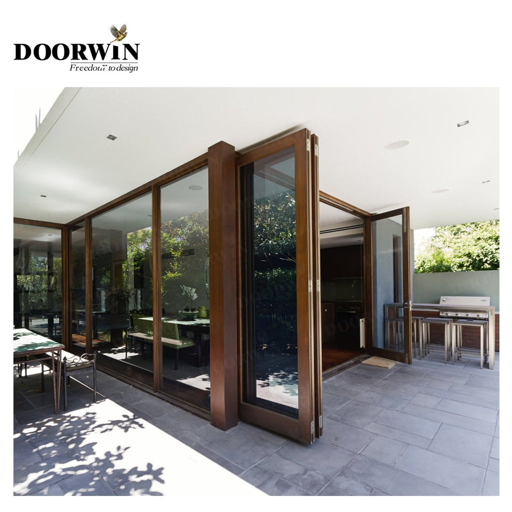 Canada Vancouver city Hot Selling Solid Wood Interior double Panel Bi-Fold Doors bi folding interior cabinet doorsby Doorwin - Doorwin Group Windows & Doors