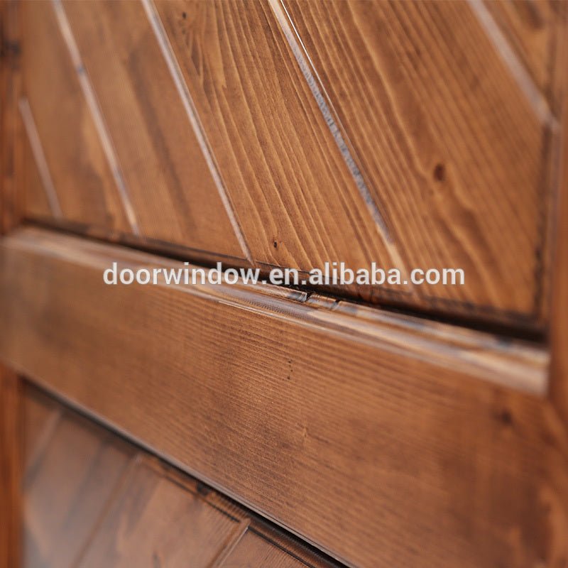Canadian Knotty Pine Wood wooden door frame decoration Sliding Barn Door Indoor cheap swinging doors by Doorwin - Doorwin Group Windows & Doors