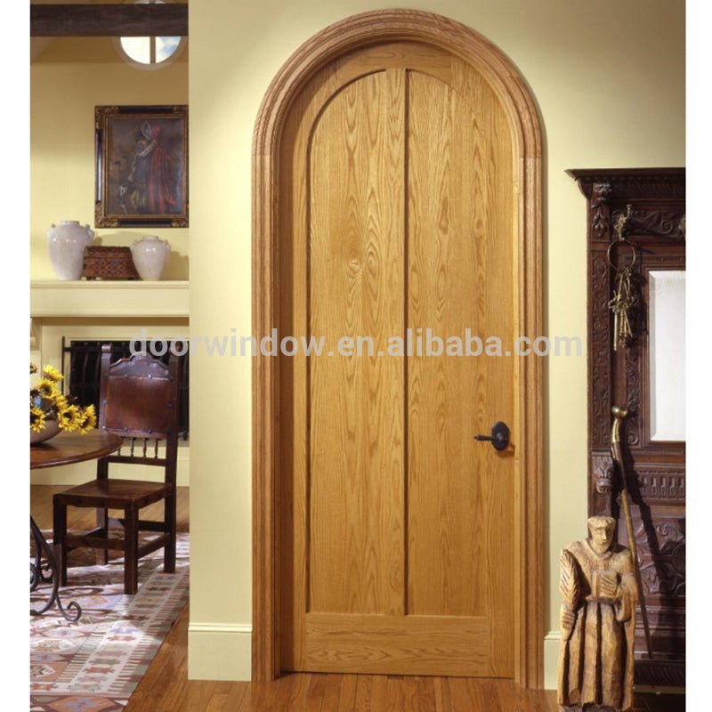 Canadian Red Oak knotty alder pine Solid Wood Interior Arched Top Entry Doorby Doorwin - Doorwin Group Windows & Doors