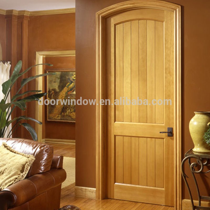 Canadian Red Oak knotty alder pine Solid Wood Interior Arched Top Entry Doorby Doorwin - Doorwin Group Windows & Doors