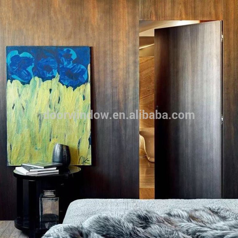 canadian red oak knotty alder pine teak wooden Apartment exterior main door design flush panel invisible doorsby Doorwin - Doorwin Group Windows & Doors
