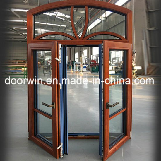 Ce Certificate Glass Window with Aluminum Clad Oak Wood Window - China Window, Round Top Window - Doorwin Group Windows & Doors