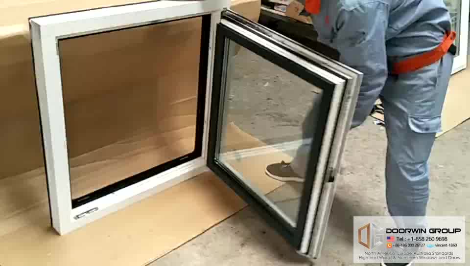 CE Certified Italian Client Purchased Wood Aluminum inside casement Turn and Tilt Opening Window by Doorwin - Doorwin Group Windows & Doors