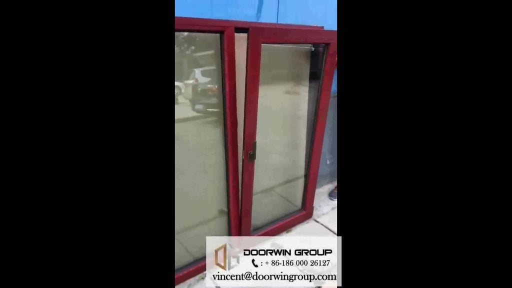 CE Certified Tilt/ Hopper Window American Oak Wood with Exterior Aluminum Cladding by Doorwin - Doorwin Group Windows & Doors