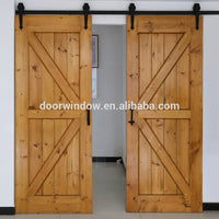 Cheap DIY ceiling mounted changing room partition sliding barn door by Doorwin - Doorwin Group Windows & Doors
