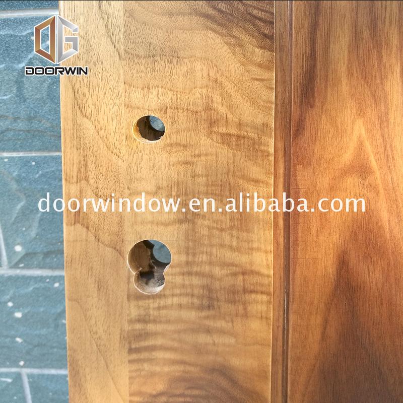 Cheap Factory Price interior wood door thickness barn doors high quality wooden - Doorwin Group Windows & Doors