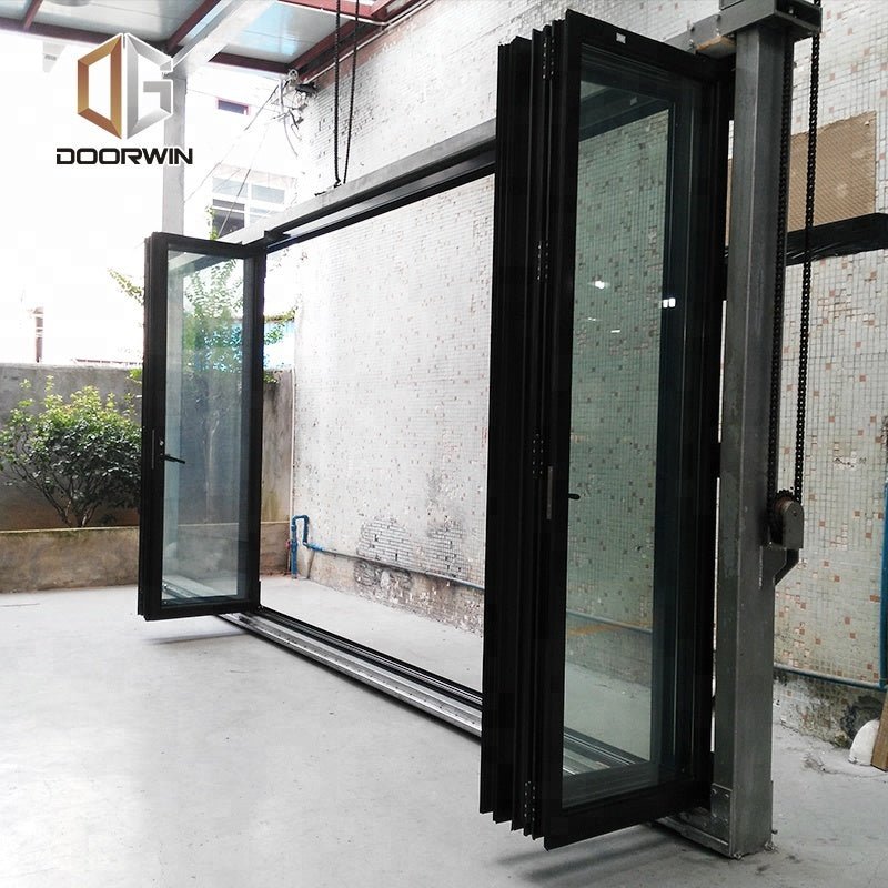 cheap folding screen door china made aluminium folding and door factory direct bi fold screen - Doorwin Group Windows & Doors