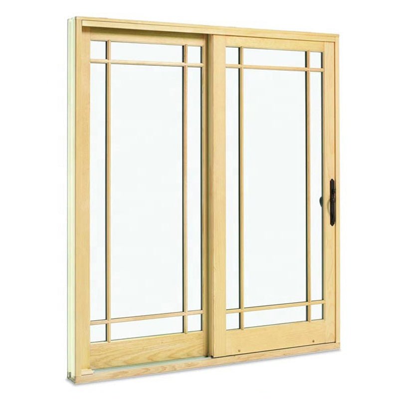 Cheap sliding doors interior wooden door grille insert glass barn door for decoration by Doorwin - Doorwin Group Windows & Doors