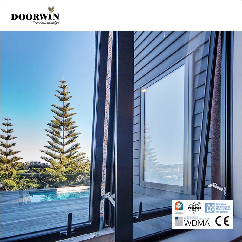 China Big Factory Good Price aluminium awning windows window grill design glass wholesale - Doorwin Group Windows & Doors