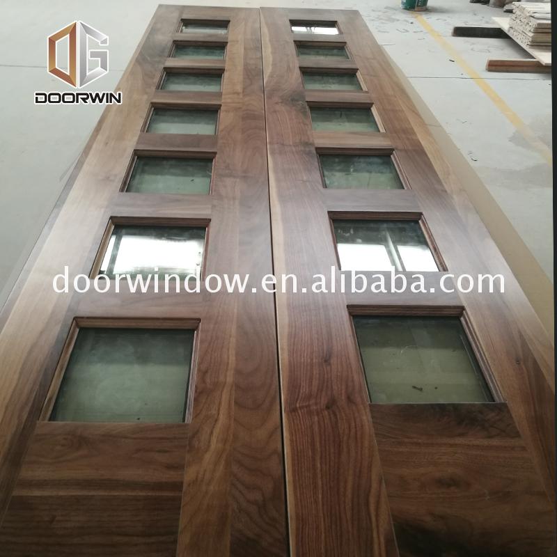China Big Factory Good Price front doors with side lites door sidelites exterior wood glass - Doorwin Group Windows & Doors