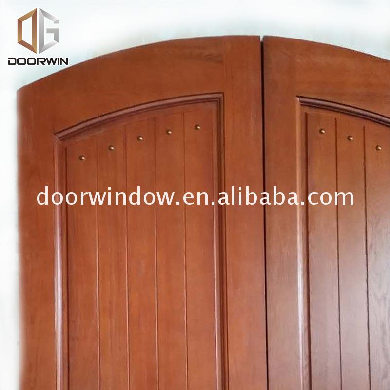 China Big Factory Good Price prehung front door exterior french doors plain wood - Doorwin Group Windows & Doors