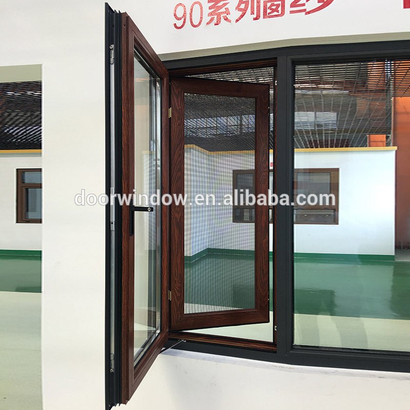 China Factory Seller brown window frames double glazed windows - Doorwin Group Windows & Doors