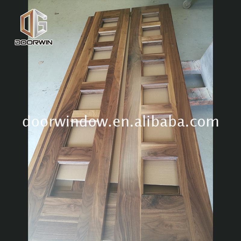 China Factory Seller door stile discount wood doors dark - Doorwin Group Windows & Doors