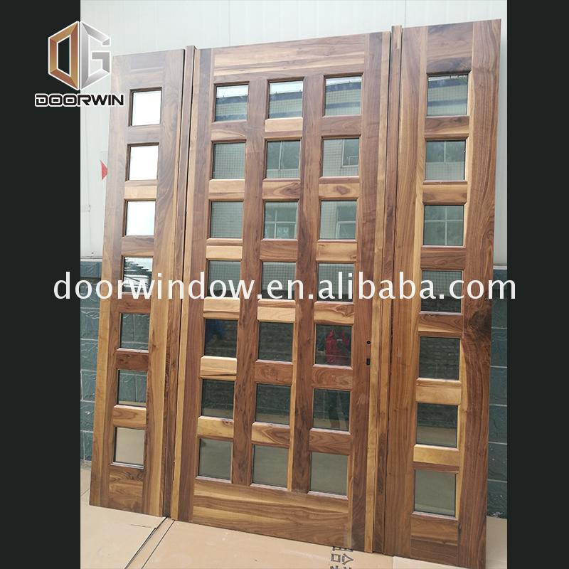 China Factory Seller door stile discount wood doors dark - Doorwin Group Windows & Doors