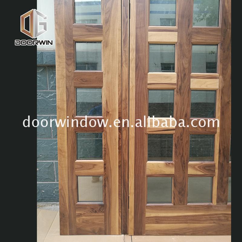 China Factory Seller door stile discount wood doors dark - Doorwin Group Windows & Doors