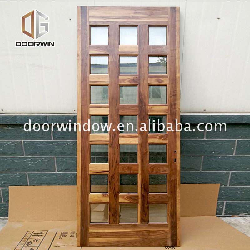 China Factory Seller door stile discount wood doors dark - Doorwin Group Windows & Doors