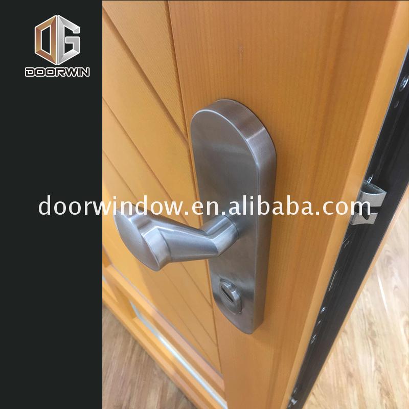 China Factory Seller toilet glass door three panel thermally broken aluminium doors - Doorwin Group Windows & Doors