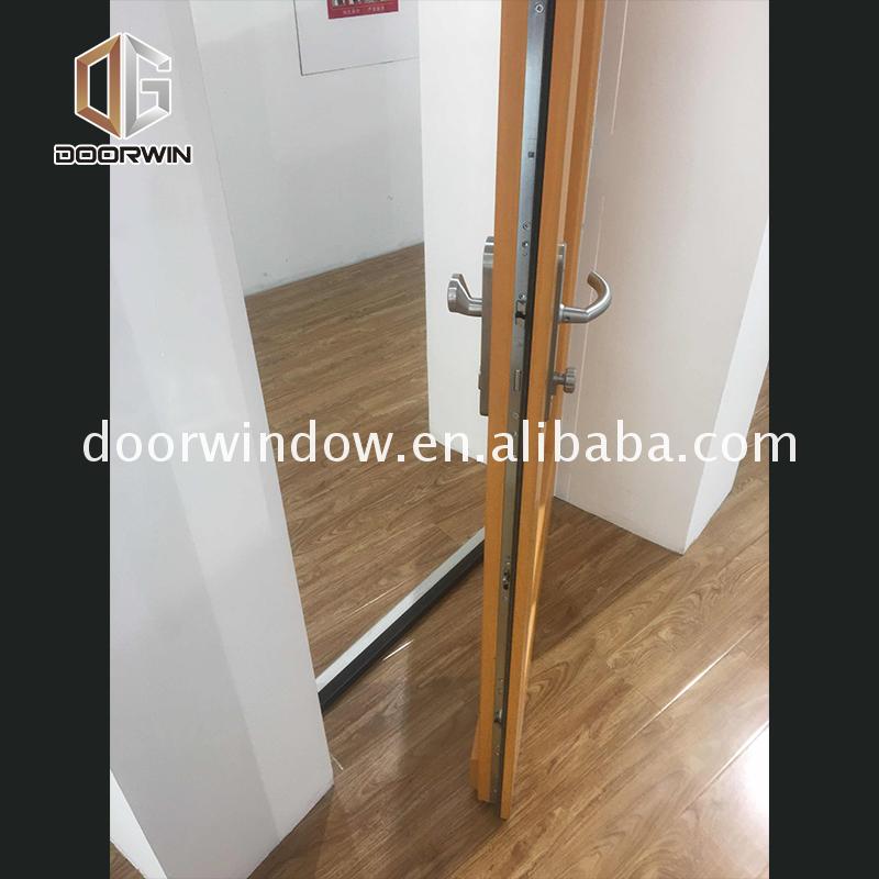 China Factory Seller toilet glass door three panel thermally broken aluminium doors - Doorwin Group Windows & Doors