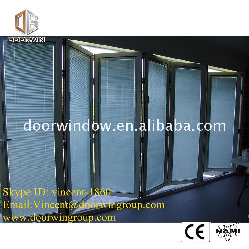 China factory supplied top quality 6 panel front door with glass french doors folding - Doorwin Group Windows & Doors