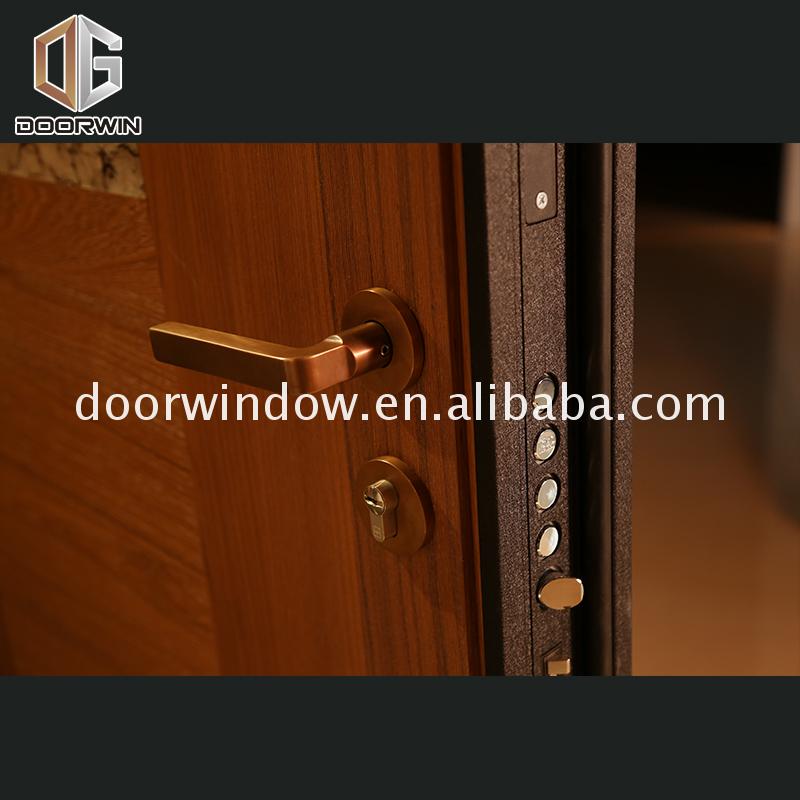 China factory supplied top quality 6 panel wood doors light entry door 4 solid - Doorwin Group Windows & Doors