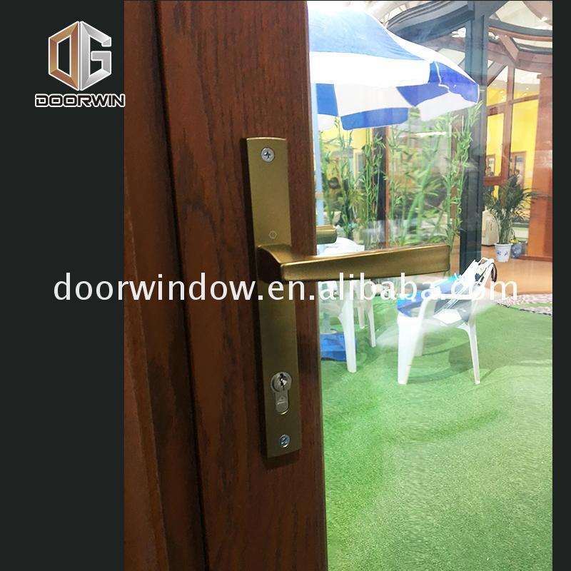 China factory supplied top quality anodised aluminium doors single prices door - Doorwin Group Windows & Doors