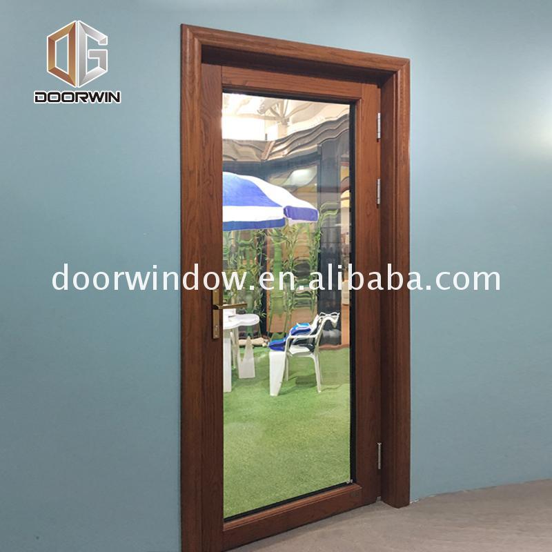 China factory supplied top quality anodised aluminium doors single prices door - Doorwin Group Windows & Doors