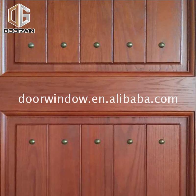 China factory supplied top quality soundproof front door sound proof apartment solid wood doors for sale - Doorwin Group Windows & Doors