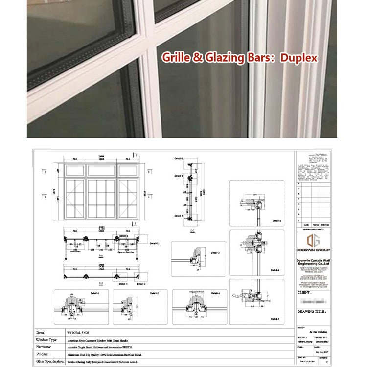 China factory supplied top quality white sash windows or black window frames casement - Doorwin Group Windows & Doors