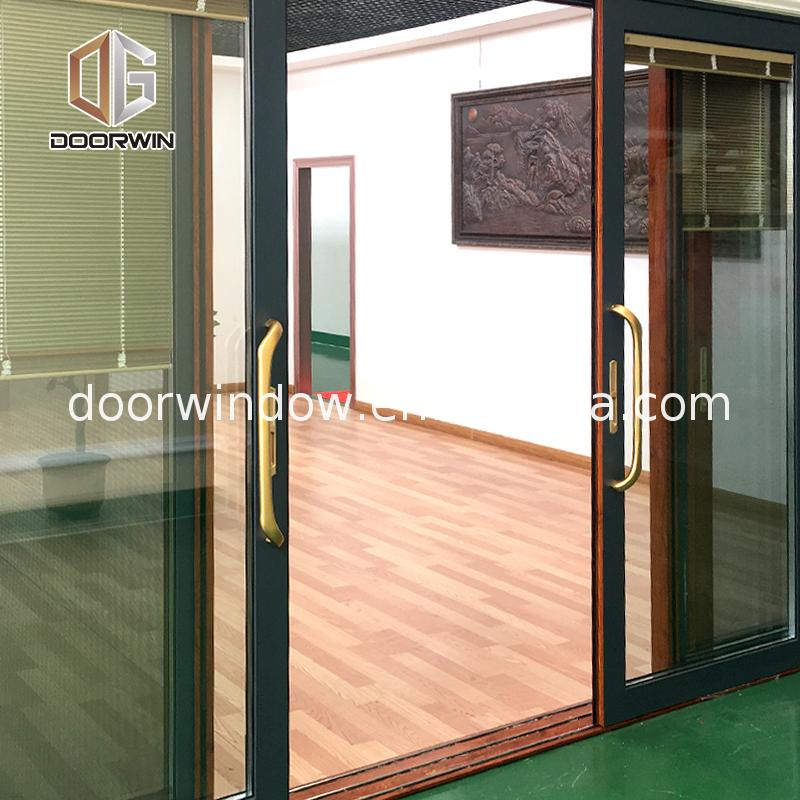China factory supplied top quality wood sliding doors closet solid 4 panel internal patio door netting - Doorwin Group Windows & Doors