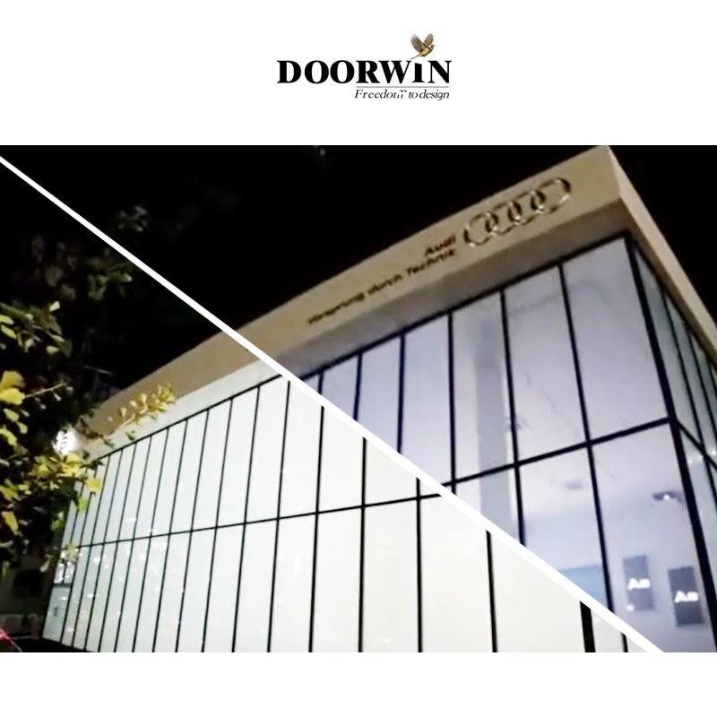 China factory supply pdlc smart glass LCD switchable privacy glass power on clear power off frosted used in court - Doorwin Group Windows & Doors