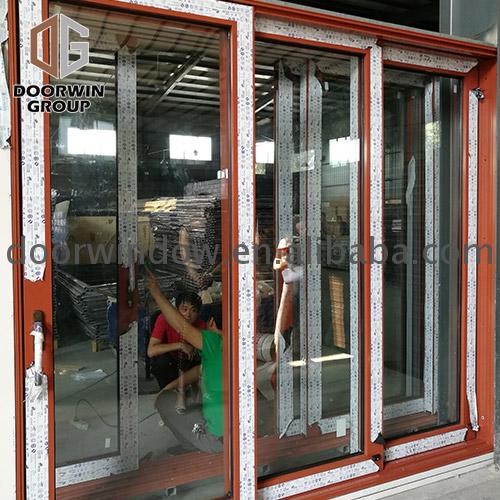 China Good euro double pane glazed sliding door double glazed sliding doors in low price - Doorwin Group Windows & Doors