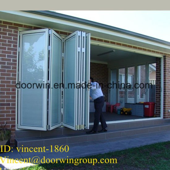 China Made Accordion Style Door Strip Security Doors - China Folding Glass Door, Pella Folding Doors - Doorwin Group Windows & Doors