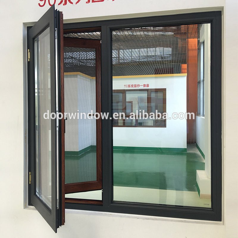China Manufactory black double glazed windows basement and white window valance - Doorwin Group Windows & Doors