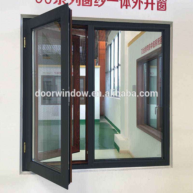 China Manufactory black double glazed windows basement and white window valance - Doorwin Group Windows & Doors