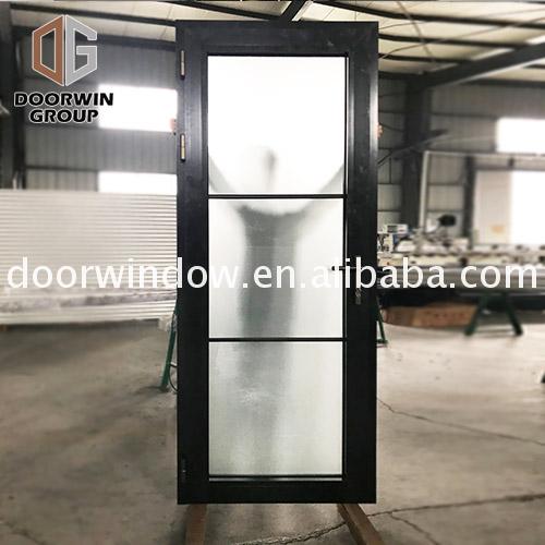 China Manufactory modern aluminium door designs metal double entry doors clad - Doorwin Group Windows & Doors