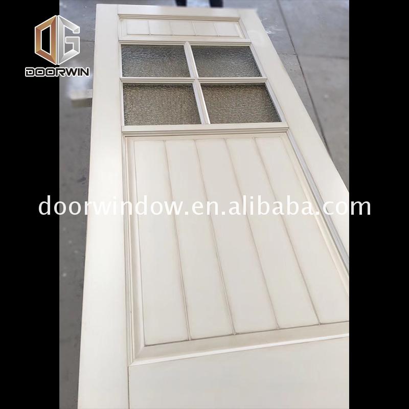 China manufacturer cheap oak veneer internal doors frosted glass interior closet for bedrooms - Doorwin Group Windows & Doors