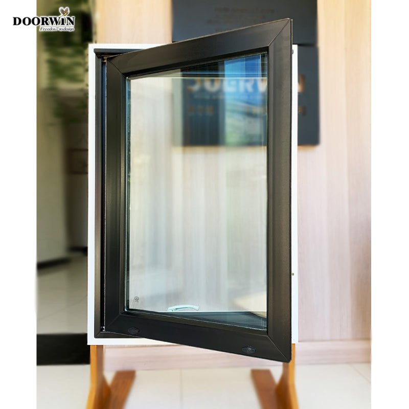 China window manufacturers tempered double glass sound proof pvc upvc casement crank windows - Doorwin Group Windows & Doors