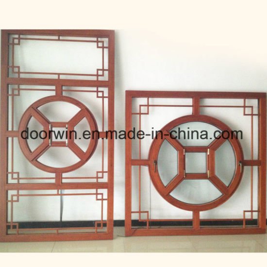 Chines Style Arched Top Solid Wood Window - China Arched Windows, Arch Window Grill Design - Doorwin Group Windows & Doors