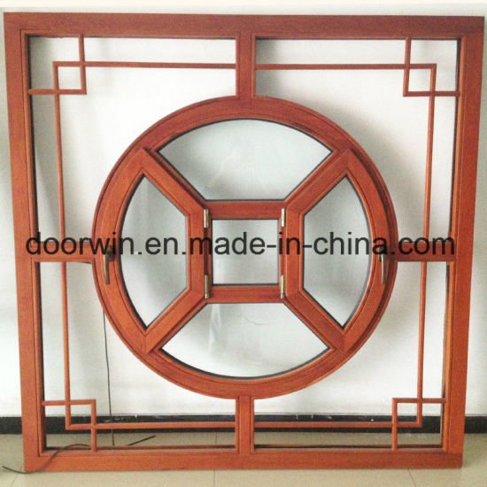 Chines Style Arched-Top-Solid Wood Window - China Ventilation Grille Window, Window and Door Grill Design - Doorwin Group Windows & Doors