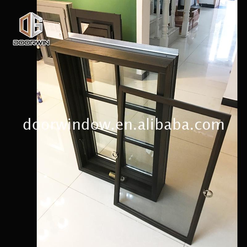 Chinese factory aluminum clad wood tilt and turn window casement hand crank wooden windows - Doorwin Group Windows & Doors