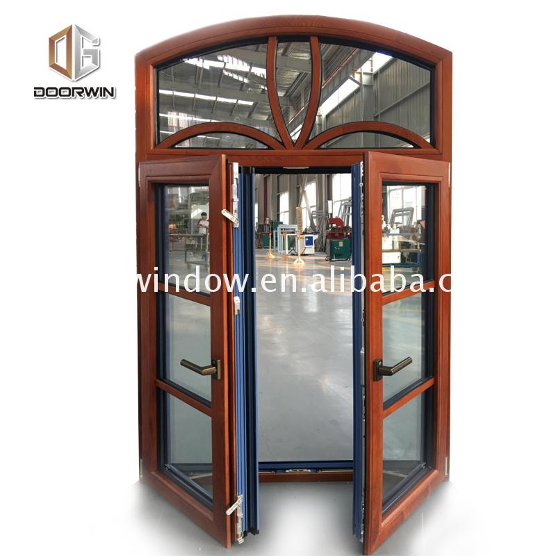 Chinese factory fitting aluminium windows timber frame exterior window cladding french - Doorwin Group Windows & Doors