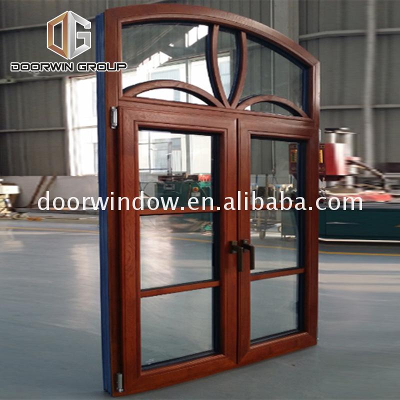 Chinese factory fitting aluminium windows timber frame exterior window cladding french - Doorwin Group Windows & Doors