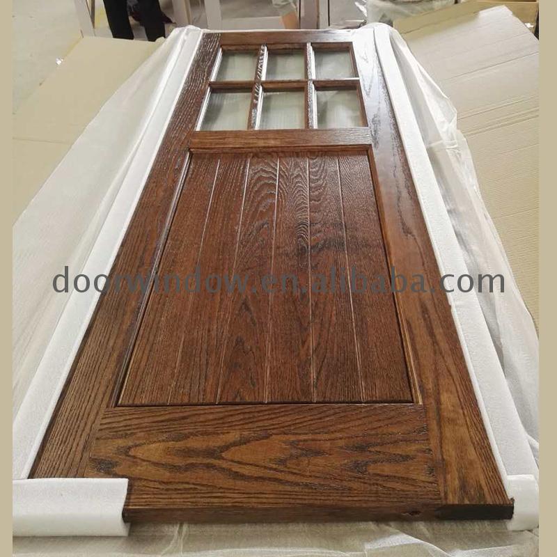 Chinese factory six panel sliding barn doors single door with glass - Doorwin Group Windows & Doors