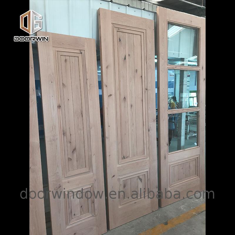Chinese factory solid wood interior doors with glass for sale french - Doorwin Group Windows & Doors