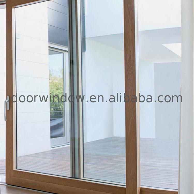 Chinese factory timber folding sliding doors three panel patio door pane - Doorwin Group Windows & Doors