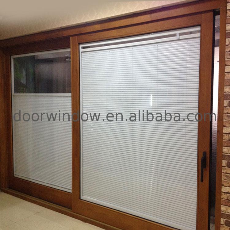 Chinese factory timber folding sliding doors three panel patio door pane - Doorwin Group Windows & Doors