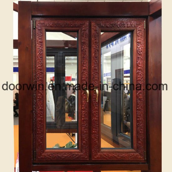 Chinese Style Carve Flower Deisgn Casement Window Made of Rosewood - China Carve Flower Deisgn Window, Casement Window - Doorwin Group Windows & Doors